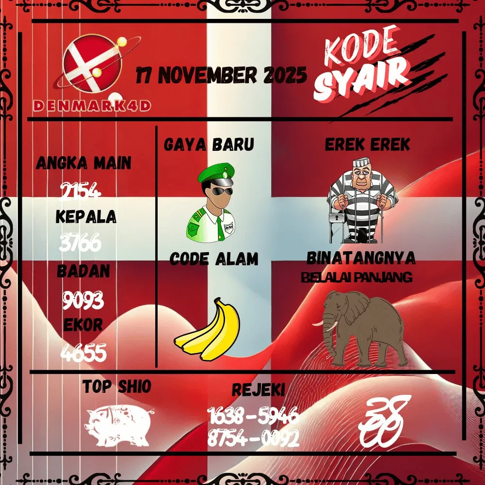 Kode Syair Denmark4D Pools - November Pools