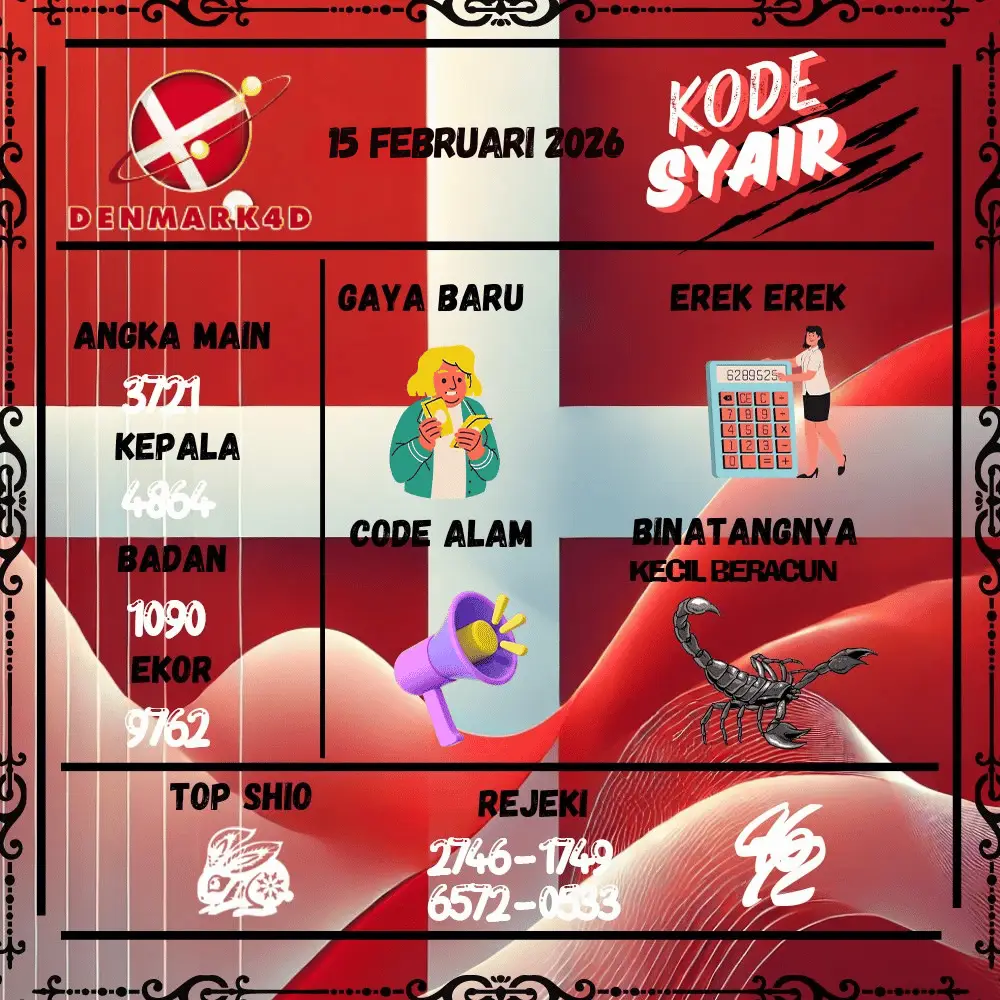 Kode Syair Denmark4D Pools - Februari 2026
