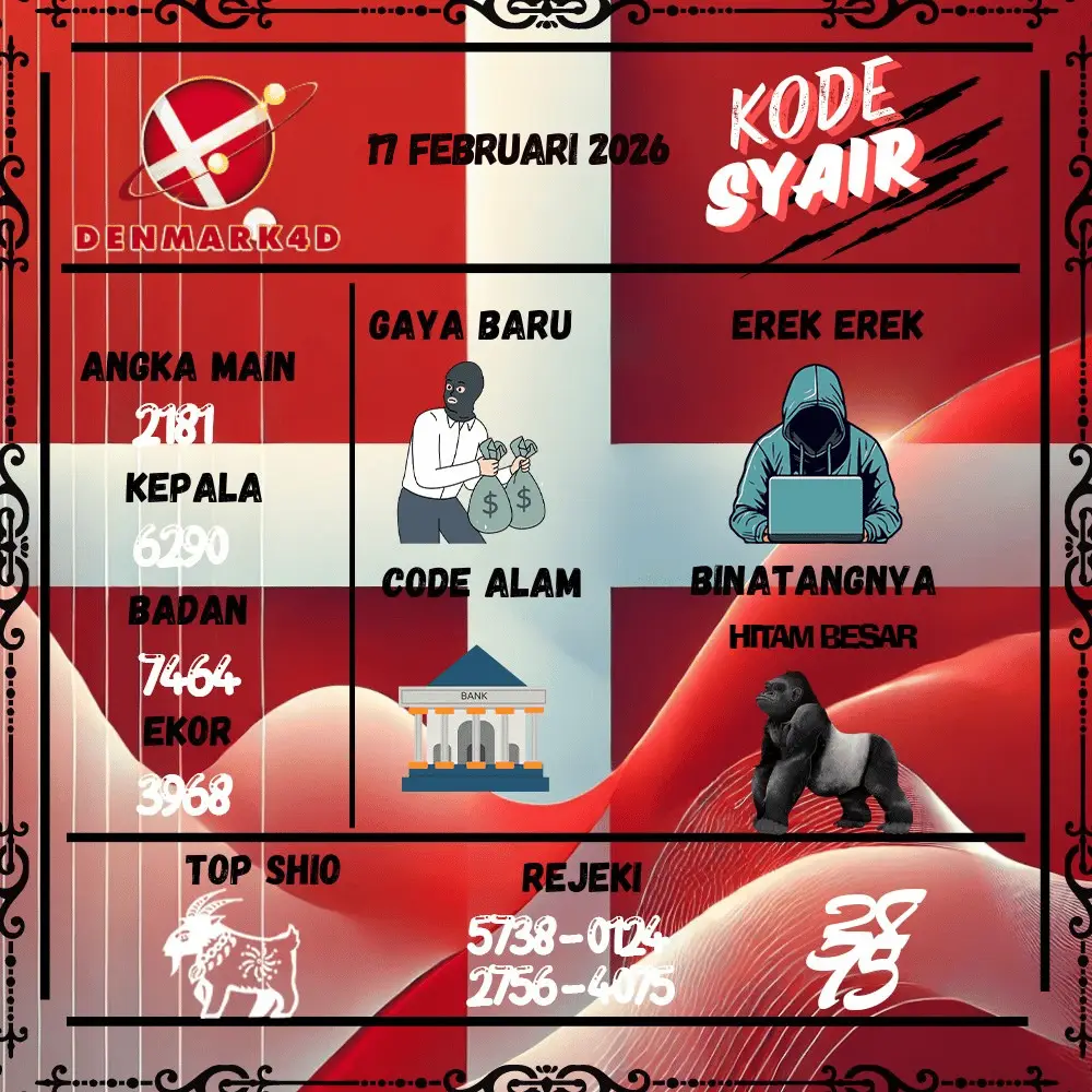 Kode Syair Denmark4D Pools - Februari 2026
