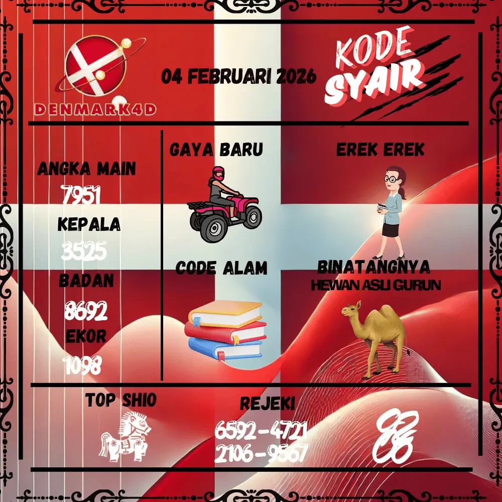 Kode Syair Denmark4D Pools - Februari 2026