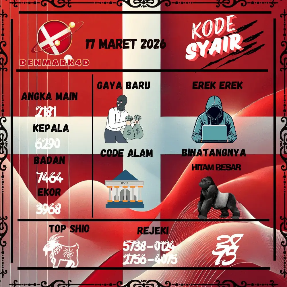 Kode Syair Denmark4D Pools - Maret 2026

