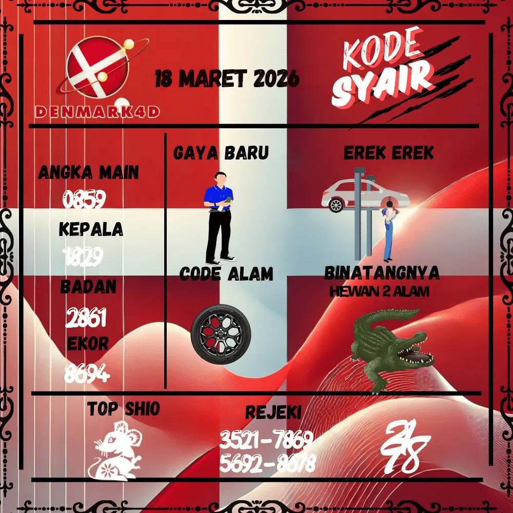 Kode Syair Denmark4D Pools - Maret 2026
