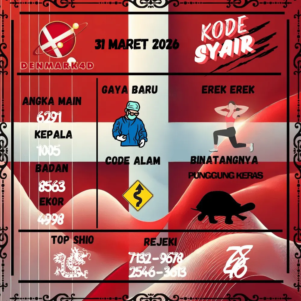 Kode Syair Denmark4D Pools - Maret 2026
