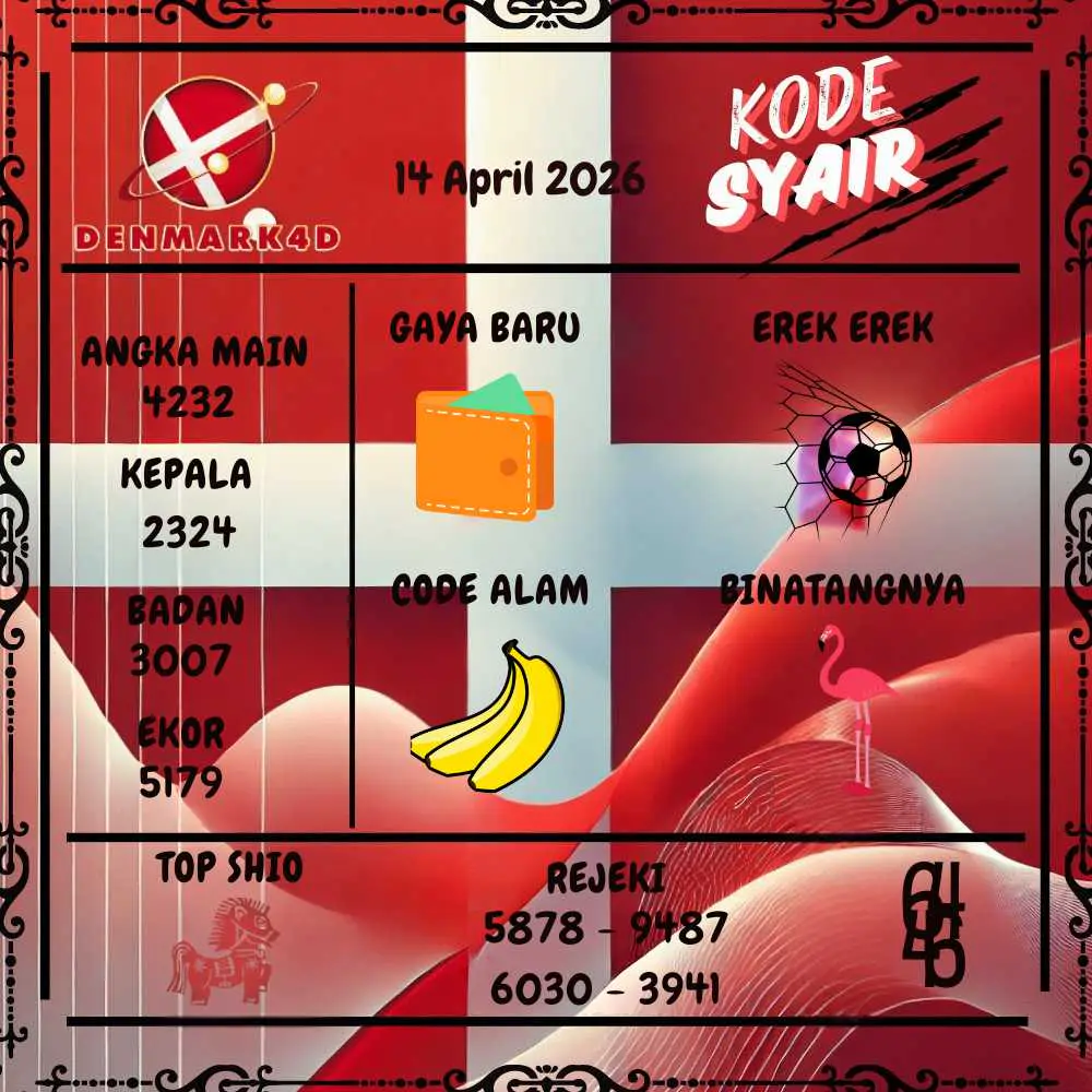 Kode Syair Denmark4D Pools April 2026