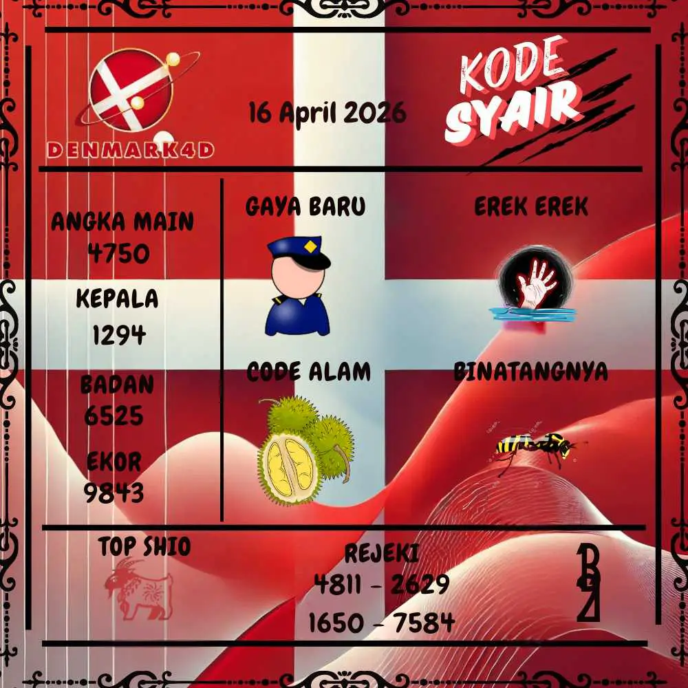 Kode Syair Denmark4D Pools April 2026