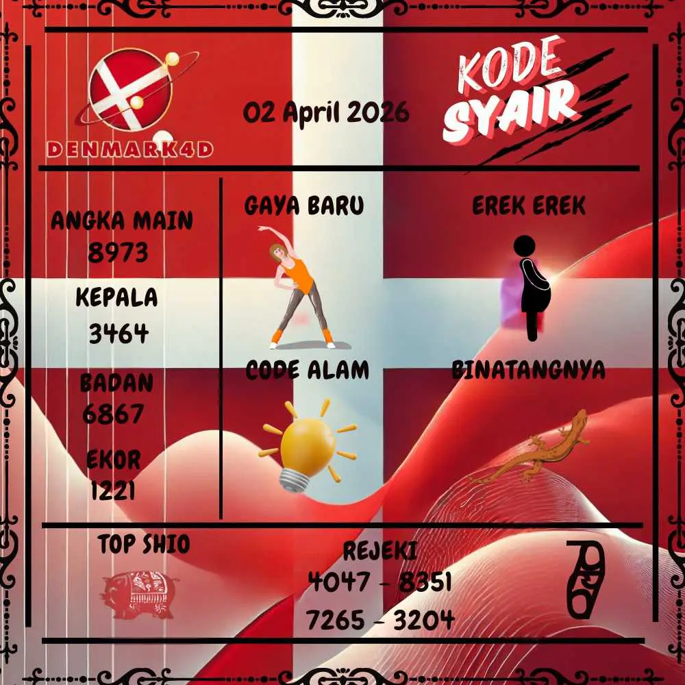 Kode Syair Denmark4D Pools April 2026