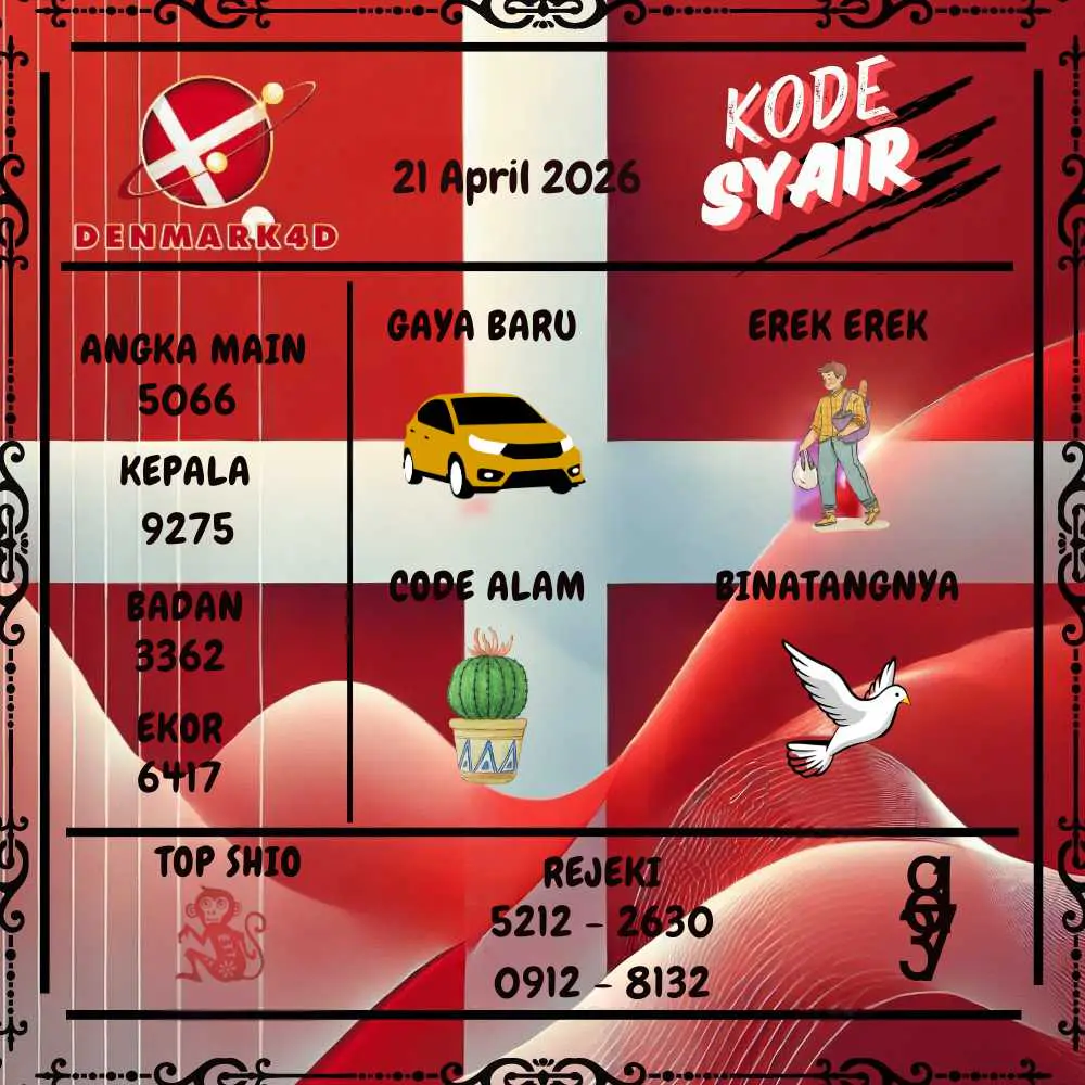 Kode Syair Denmark4D Pools April 2026