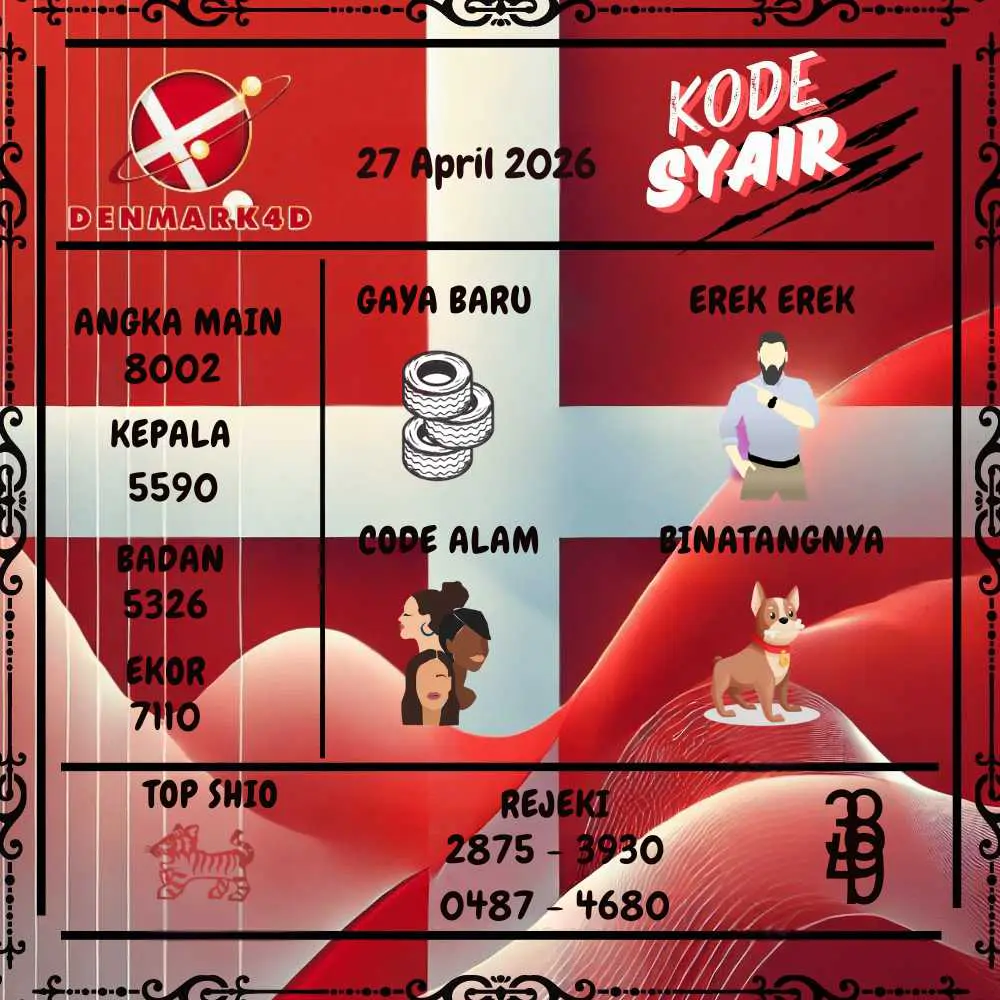 Kode Syair Denmark4D Pools April 2026