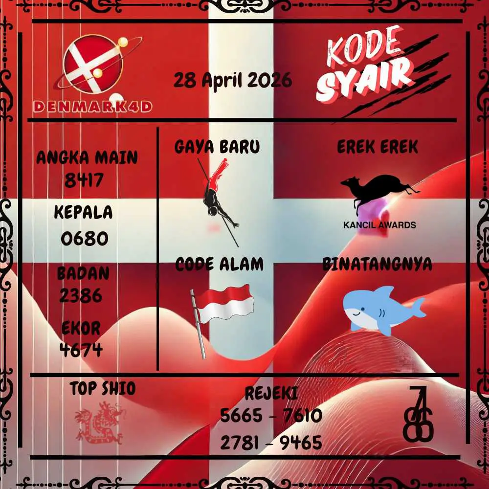 Kode Syair Denmark4D Pools April 2026